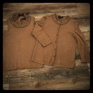 Jones New York 2-Piece Career Sweater Set Size PM